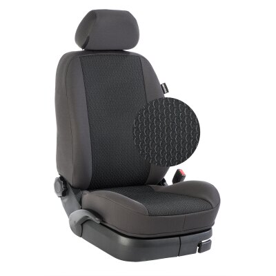 VW T6 / T6.1 Transporter / Caravelle, Bj. 06/2015 - / Maßangefertigtes Komplettset 8-Sitzer :: 134. Stoff Kutamo / Stoff anthrazit