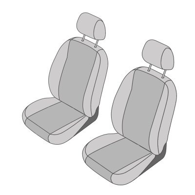 Mercedes V-Klasse (W447) + EQV, ab Bj. 2014 - / Maßangefertigte Vordersitzbezüge (Einzelsitze)