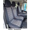 Fiat Ducato Typ 250 + e-Ducato Kasten/DOKA, ab Bj. 05/2014 - / Maßangefertigte Vordersitzbezüge für 3-Sitzer (Fahrersitz + Doppelbeifahrersitz)