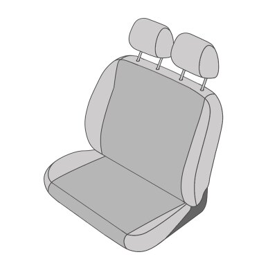 Fiat 500, ab Bj. 2008 - / Maßangefertigter Rücksitzbezug