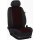 Seat Leon (5F) Fließheck + Kombi, ab Bj. 01/2013 - 01/2020 / Maßangefertigtes Komplettsetangebot :: 101. Stoff Karo-rot / Stoff schwarz