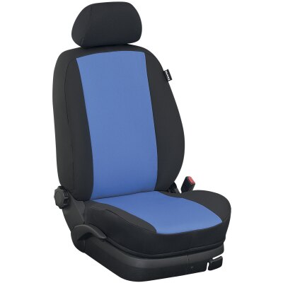 Mercedes Viano (W639), Bj. 2003 - 2014 / Maßangefertigter Einzelsitzbezug hinten 2. oder 3. Reihe :: 115. Stoff blau / Stoff schwarz