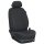 Renault Kangoo II, ab Bj. 2008 - 2021 / Maßangefertigter Mittelkonsolenbezug :: 100. Stoff schwarz / Stoff schwarz