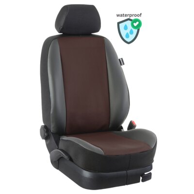 Ford Ranger + Ranger Raptor ab Bj. 2016 - 2023 / Maßangefertigter Rücksitzbezug :: K94. Kunstleder Espresso / Kunstleder schwarz