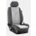 Pilotsitz (ohne Gurthalter), ab Bj. 2014 - / Maßangefertigte Vordersitzbezüge für Wohnmobile :: 015. Stoff Alcantra-grau / Stoff anthrazit  (15% Aufpreis)