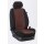 Seat Alhambra, ab Bj. 2010 - / Maßangefertigter Rücksitzbezüge 2. Reihe (3 Einzelsitze) :: 014. Stoff Alcantra-braun / Stoff schwarz / (15% Aufpreis)
