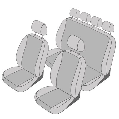 Ford Transit Doppelkabine, ab Bj. 2014 - / Ma&szlig;angefertigtes Komplettsetangebot 6-Sitzer