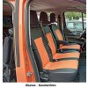 Ford Tourneo Custom, ab Bj. 2012 - / Maßangefertigte Vordersitzbezüge 3-Sitzer (Fahrersitz + Doppelbeifahrersitz)