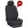 Ford Tourneo Custom, ab Bj. 2012 - / Maßangefertigter Rücksitzbezug Dreierbank 2. oder 3. Reihe :: 100. Stoff schwarz / Stoff schwarz