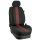 Dacia Lodgy, ab Bj. 06/2012 - / Maßangefertigter Rücksitzbezug 2. Reihe :: 036. Stoff Barcelona-rot / Stoff schwarz