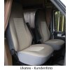 Maßangefertigte Vordersitzbezüge für Wohnmobil Fiat Ducato Typ 244 Pilotsitz (ohne Gurthalter), Bj. 2002 - 2006