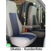 Maßangefertigte Vordersitzbezüge für Wohnmobil Fiat Ducato Typ 244 Pilotsitz (ohne Gurthalter)
