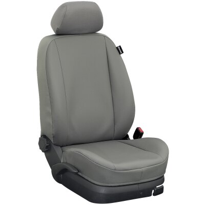 Opel Combo E Life + Cargo, ab Bj. 09/2018 - / Maßangefertigte Vordersitzbezüge :: K83. Kunstleder grau / Kunstleder grau