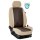Wohnmobil Pilote Aventura P670 LP / Maßgefertigter Rücksitzbezug (2x Zweierbank) :: K95. Kunstleder Espresso / Kunstleder beige