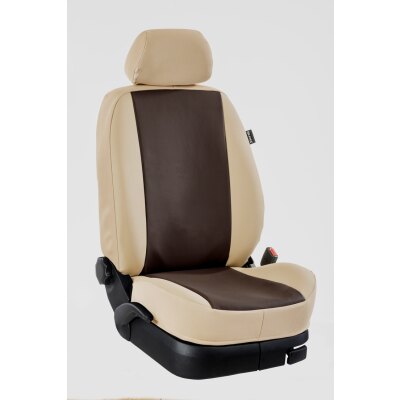 Opel Crosscamp / Maßangefertigter Rücksitzbezug (Zweierbank) :: K95. Kunstleder Espresso / Kunstleder beige / (15% Aufpreis)