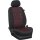 Maßangefertigter Rücksitzbezug (Zweierbank) für Citroen Pössl Campster :: 104. Stoff Lettersred / Stoff schwarz