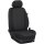 Maßangefertigter Rücksitzbezug (Zweierbank) für Citroen Pössl Campster :: 103. Stoff Karo-grau / Stoff schwarz