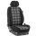 Maßangefertigter Rücksitzbezug (Zweierbank) für Toyota Crosscamp :: 007. Stoff GTI-grau / Stoff schwarz