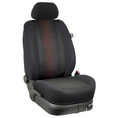 Ford Ranger + Ranger Raptor, ab Bj. 2016 - 2023 / Maßangefertigte Vordersitzbezüge :: 206. Stoff Diamant / Stoff schwarz