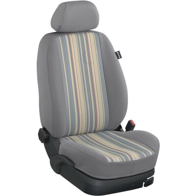 Maßangefertigter Rücksitzbezug (Zweierbank) für Toyota Crosscamp :: 205. Stoff California / Stoff grau / (40% Aufpreis)