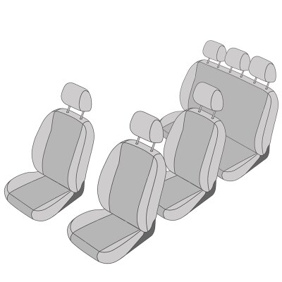 Mercedes V-Klasse (W447) + EQV, ab Bj. 2014 - / Maßangefertigtes Komplettsetangebot 6-Sitzer