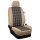 Wohnmobil Citroen Pössl Roadcruiser R / Maßangefertigter Rücksitzbezug :: 217. Stoff Tiffany / Stoff beige
