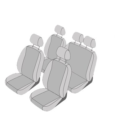 Toyota Proace II + Proace Verso, ab Bj. 2016 - / Maßangefertigtes Komplettsetangebot 5-Sitzer