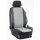 Ford Tourneo Custom, ab Bj. 2012 - / Maßangefertigtes Komplettsetangebot 9-Sitzer :: K101. Kunstleder Stone / Kunstleder schwarz / (15% Aufpreis)