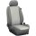 VW ID.3, ab Bj. 11/2019 - / Maßangefertigtes Komplettsetangebot für 4/5 Sitzer :: K102. Kunstleder Stone / Kunstleder grau