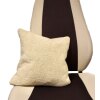 Kissenbezug 40 x 40 cm im Design Frottee beige