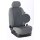Ford Transit Doka, Bj. 2006 - 2013 / Maßangefertigte Vordersitzbezüge 3-Sitzer (Fahrersitz + Doppelbeifahrersitz) :: 151. Stoff Parma / Stoff grau