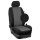 Maßangefertigter Rücksitzbezug (Zweierbank) für Toyota Crosscamp :: 229. Stoff Tokio-grau / Stoff schwarz