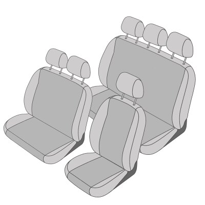 Ford Transit Doppelkabine, ab Bj. 2014 - / Maßangefertigtes Komplettsetangebot 6-Sitzer