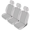 Seat Alhambra, ab Bj. 2010 - / Maßangefertigter Rücksitzbezüge 2. Reihe (3 Einzelsitze)