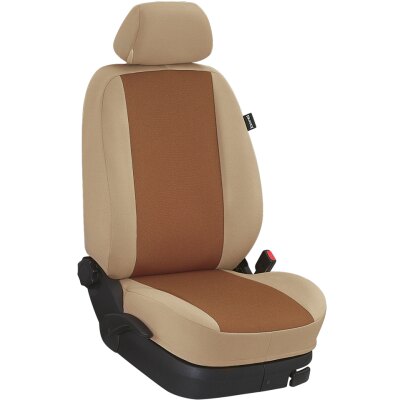 Wohnmobil Giotti Line T32 + T37 / Maßangefertigter Rücksitzbezug (Zweierbank) :: 175. Stoff Mokka / Stoff beige