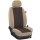 Automobilstoffe Meterware :: 173. Stoff Espresso / Stoff beige