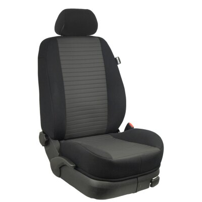 Ford Tourneo Connect, ab Bj. 2022 - / Maßangefertigtes Komplettsetangebot 7-Sitzer :: K98. Kunstleder Style / Stoff schwarz