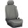 Ford Transit Custom Doka, ab Bj. 2012 - / Maßangefertigter Rücksitzbezug Dreierbank 2. Reihe :: K83. Kunstleder grau / Kunstleder grau / (15% Aufpreis)