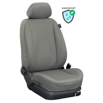 VW Caddy, Bj. 2010 - 2015 / Maßangefertigtes Komplettsetangebot 7-Sitzer :: K83. Kunstleder grau / Kunstleder grau