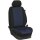 Maßangefertigte Vordersitzbezüge passend für Pössl Wohnmobile mit Sitzen mit verstellbaren Kopfstützen :: 225. Stoff Tokio / Stoff schwarz