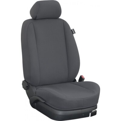 Maßangefertigte Vordersitzbezüge passend für Fiat Wohnmobile mit Pilotsitzen :: 140. Stoff anthrazit / Stoff anthrazit