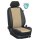 Seat Alhambra, ab Bj. 2010 - / Maßangefertigtes Komplettsetangebot 7-Sitzer :: K84. Kunstleder beige / Kunstleder schwarz