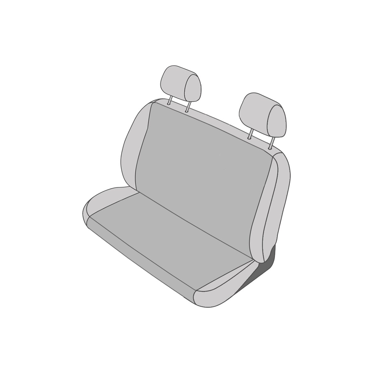 Toyota Aygo I Sitzbezüge für den Rücksitz (Lehne und Bank