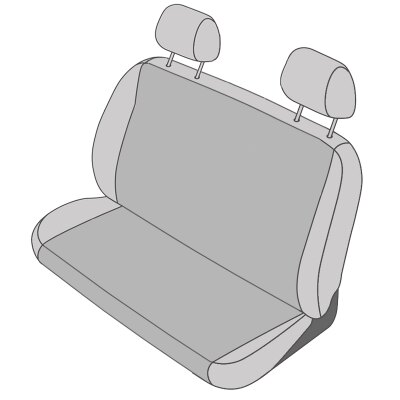Toyota Aygo I, Bj. 2005 - 06/2014 / Maßangefertigter Rücksitzbezug