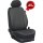 Maßangefertigte Vordersitzbezüge passend für VW Wohnmobile mit Sitzen mit verstellbaren Kopfstützen :: K81. Kunstleder schwarz / Kunstleder schwarz  (15% Aufpreis)