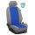 VW T4 Multivan I + II, Bj. 1991 - 2003 / Maßangefertigtes Komplettsetangebot 7-Sitzer :: K85. Kunstleder blau / Kunstleder grau