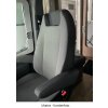 Maßangefertigte Vordersitzbezüge für Wohnmobil Mercedes Sprinter / Hymer (Isringhausen Sitz mit versenkbaren Kopfsützen)