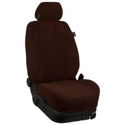 Fiat Ducato Typ 250 Kombi, ab Bj. 05/2014 - / Maßangefertigte Vordersitzbezüge für 3-Sitzer (Fahrersitz + Doppelbeifahrersitz) :: F103. Frottee coffee / Frottee coffee
