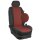 Automobilstoffe Meterware :: 268. Stoff Florida-rot / Stoff anthrazit