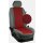 VW T7 Multivan, Bj. 10/2021 - / Maßangefertigtes Komplettset 7-Sitzer :: 271. Stoff Montana-rot / Stoff grau